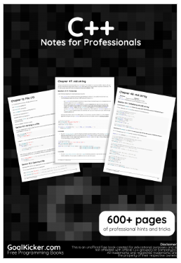 C++ Notes for Professionals