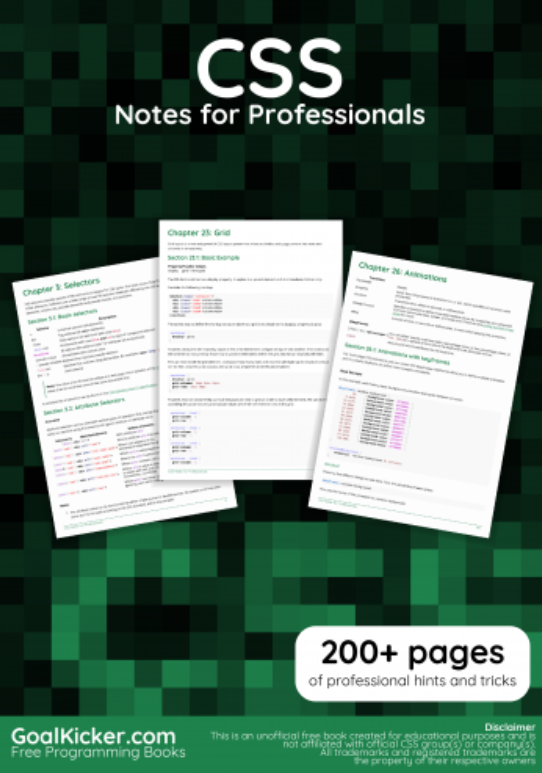 CSS Notes for Professionals