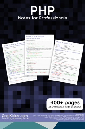 PHP Notes for Professionals